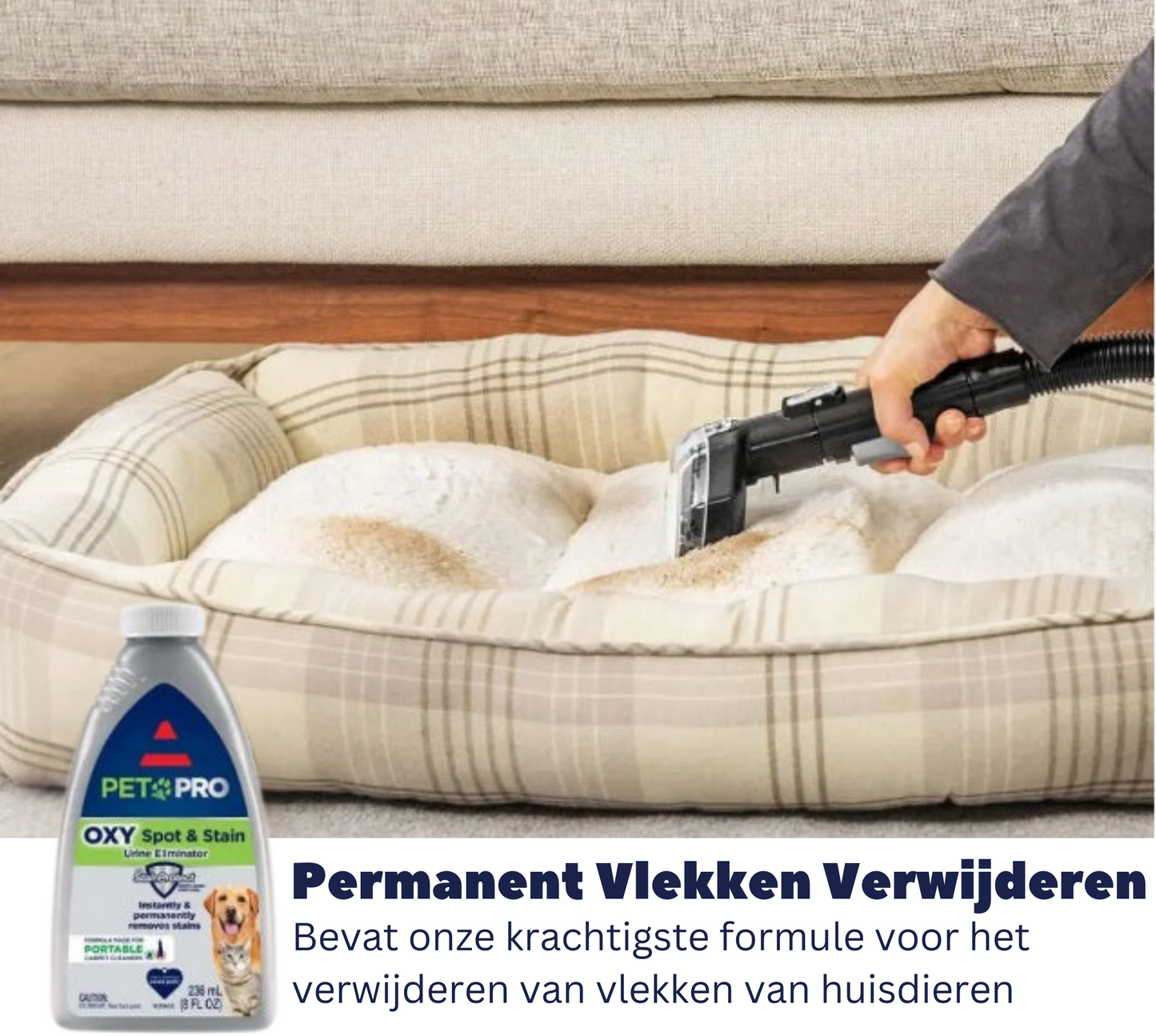 Bærbar tæppe- og polstringsrenser